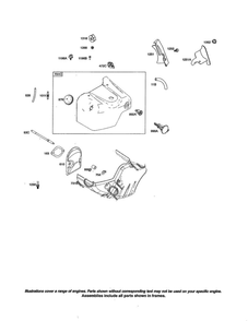 Snow Hood Diagram and Parts List for 20M100 0133-1416 Briggs and Stratton Engine